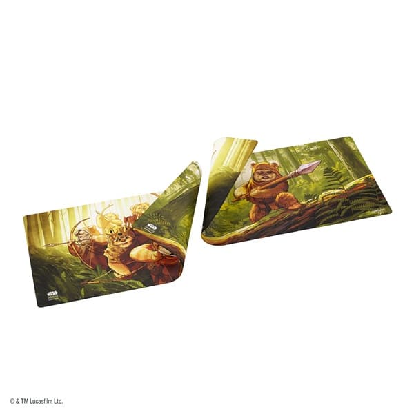 Gamegenic - 2-Sidet Spillemåtte (Double-Sided Playmat): Star Wars: Unlimited - Set 9: Homeworlds - Wicket & Ewok Archers