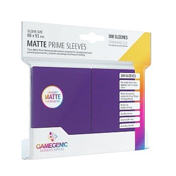 Gamegenic - Matte Prime Sleeves: Purple (Lilla) (100 Kortlommer)