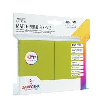 Gamegenic - Matte Prime Sleeves: Lime (Limegrøn) (100 Kortlommer)
