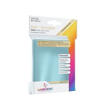 Gamegenic - Prime Boardgame Sleeves: Dixit/Mysterium - 81 x 122 mm - Clear (Transparent) (90 Kortlommer)