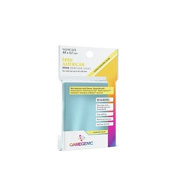 Gamegenic - Prime Mini American-Sized Sleeves: 44 x 67 mm - Clear (Transparent) (50 Kortlommer)