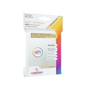 Gamegenic - Matte Dixit Sleeves: 81 x 122 mm - Clear (Transparent) (90 Kortlommer)
