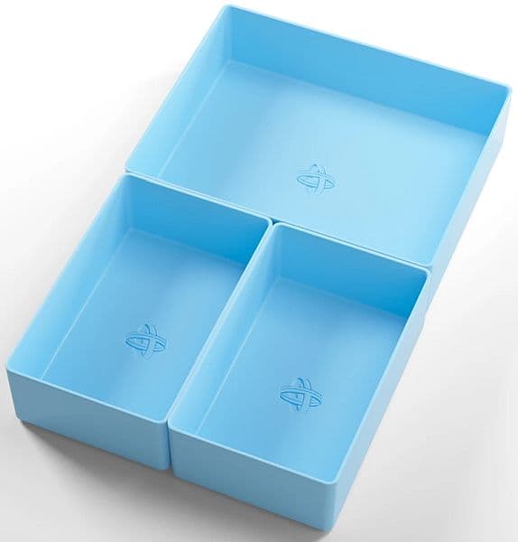 Gamegenic - Token Silo Cards Add-On (Counter/Token Storage & Dice Tray) - Blue (Blå)