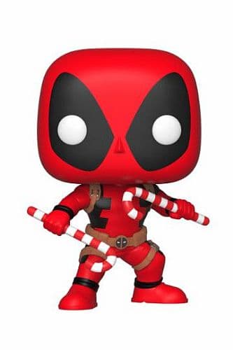 Funko Pop: Marvel - Bobble-Head Deadpool (Candy Canes) Figure 9cm