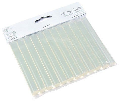 Lim - Hobby Line: Glue Gun Sticks (Limstænger til Limpistol) - ø11mm x 10cm (12 stk)