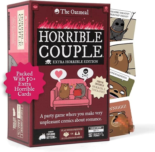 Exploding Kittens (Engelsk) - Horrible Couple Extra Horrible Edition