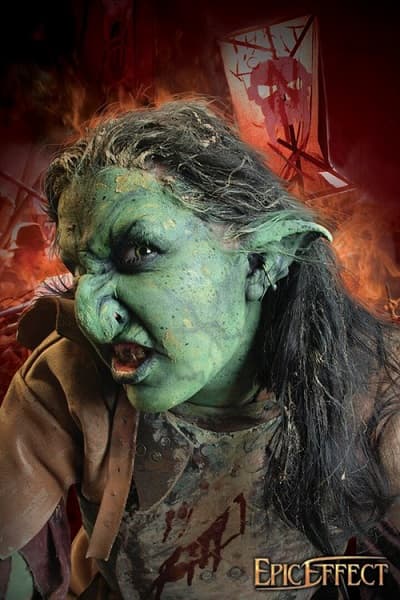 Orc Ears – Green – Epic Effect – One Size – Live Rollespils Ører