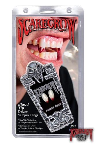 Teeth - Scarecrow Vampire (Classic with blood tips) – Epic Armoury – – Live Rollespils Tænder