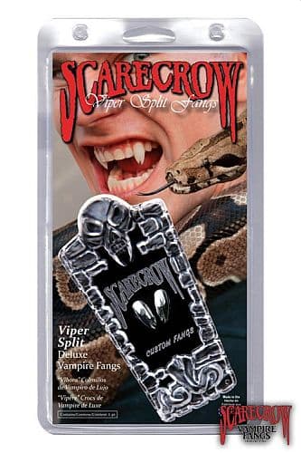 Teeth - Scarecrow: Vampire (Viper - Chrome) – Epic Armoury – Live Rollespils Tænder