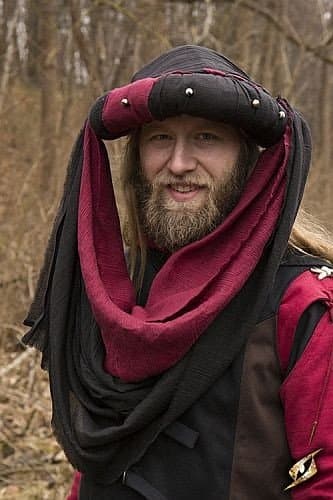 Turban Jafar - Epic Black/ Dark Red – Epic Armoury – Small-Medium – Live Rollespil