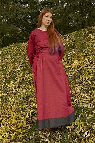 Dress Freya - Dark Red/Epic Black - Epic Armoury - 6-8 Years - Live Rollespil