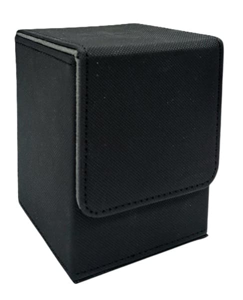 Deck Box - Alcove Flip Box (Leatherette): Black