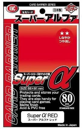 80 lommer! KMC - Alpha Super Red - Sleeves
