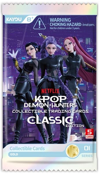 Kayou KPop Demon Hunters Collectable Cards - Series 1-B (Classic Edition) Foil - Booster Pack