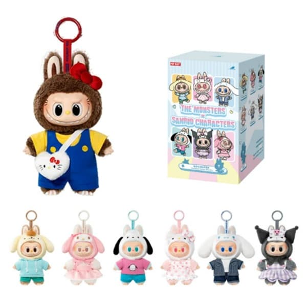 Labubu: The Monsters x Sanrio Characters Series - Plush Doll Pendant Blindbox