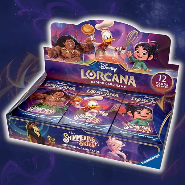 Disney Lorcana TCG: Set 5 - Shimmering Skies - Booster Display (Box med 24 Pakker)