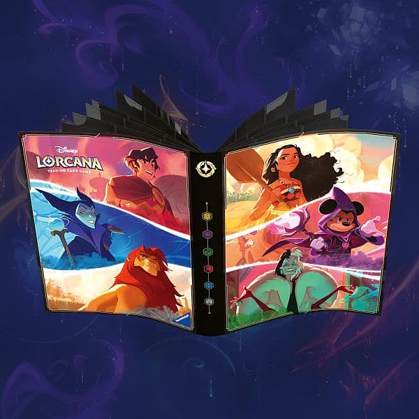 Mappe - Disney Lorcana TCG: Set 05-08 (Shimmering Skies): Characters - 9-Pocket Lorebook Card Portfolio - Album (Holder 252 kort)