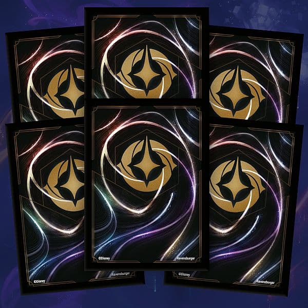 65 lommer! Disney Lorcana TCG: Set 5-8 (Shimmering Skies): Lorcana Logo (Branded) - Deck Protector Sleeves