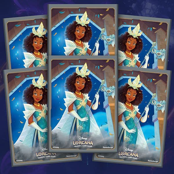 65 lommer! Disney Lorcana TCG: Set 5 - Shimmering Skies: Tiana - Deck Protector Sleeves