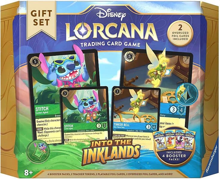 Disney Lorcana TCG: Set 03 - Into the Inklands - Gift Set (4 Booster Packs)