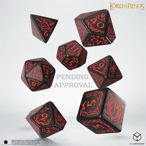 Dice - Terningesæt - 7 terninger - The Lord of the Rings: Mordor