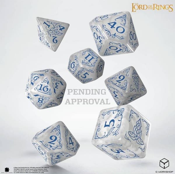 Dice - Terningesæt - 7 terninger - The Lord of the Rings: Rivendell - Stone