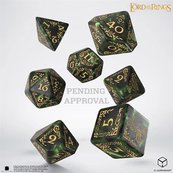Dice - Terningesæt - 7 terninger - The Lord of the Rings: Rohan