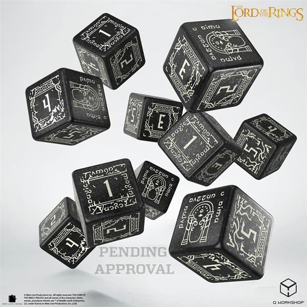 Dice - Terningesæt - 10 Terninger - 6 sidet (D6) - The Lord of the Rings: Moria