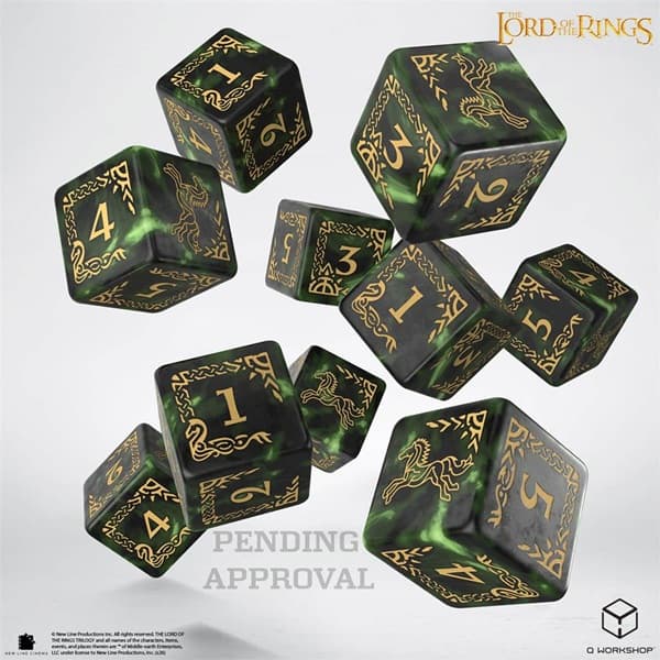Dice - Terningesæt - 10 Terninger - 6 sidet (D6) - The Lord of the Rings: Rohan