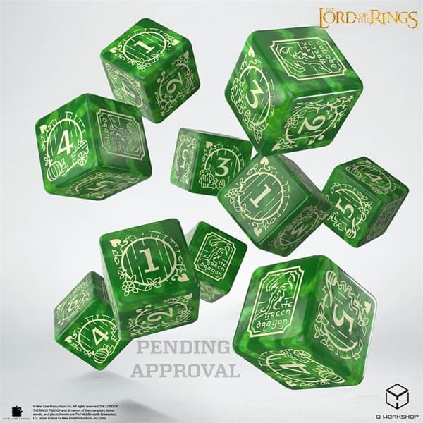 Dice - Terningesæt - 10 Terninger - 6 sidet (D6) - The Lord of the Rings: Shire