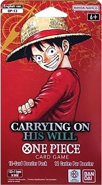 One Piece Card Game: OP13: Carrying On His Will - Sleeved Booster Pack (Blister)