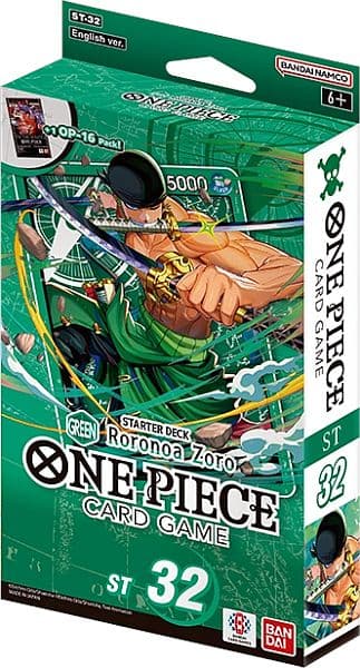 One Piece Card Game: ST32 Starter Deck - Green Roronoa Zoro