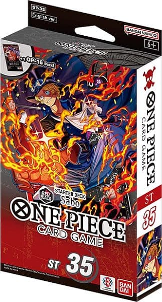 One Piece Card Game: ST35 Starter Deck - Red/Black Sabo