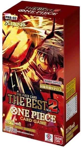 One Piece Japanese PRB02 One Piece Card The Best - Premium Booster Display (Box med 10 Pakker)