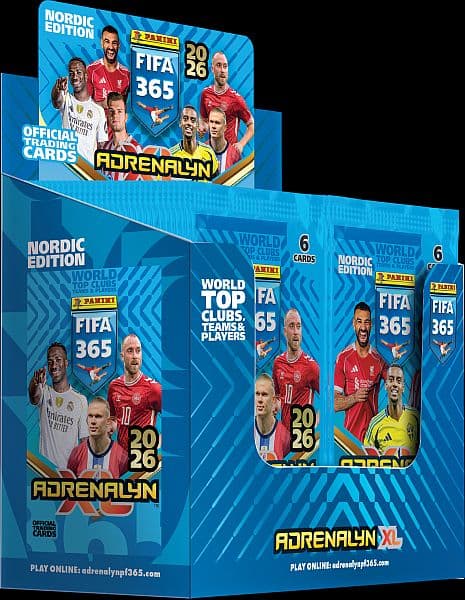 Panini Adrenalyn XL: FIFA 365 2026 Nordic Edition - Booster Display - 1 Box med 50 Pakker