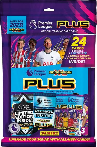 Premier League 2022/2023 PLUS - Startersæt - Mappe, Plade, Limited-kort, Ultimate-kort & 4 Boosters