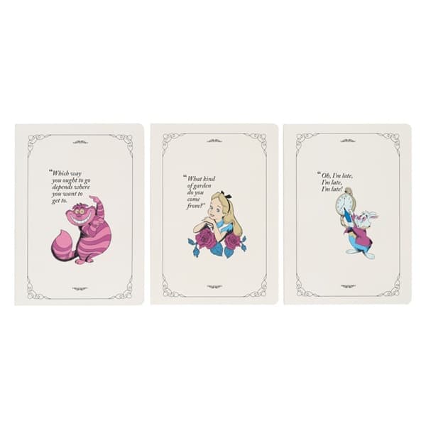 Disney: Alice In Wonderland - A5 Notebook 3-Pack