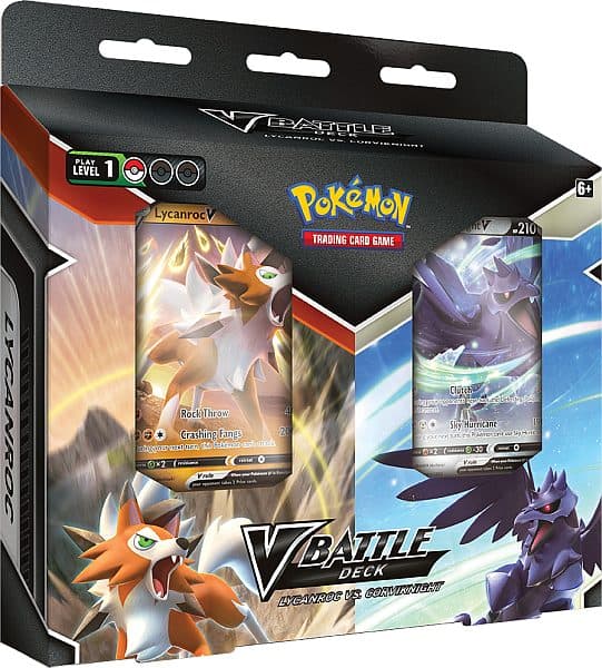 Pokemon V Battle Deck Bundle: Corviknight vs. Lycanroc (2022)