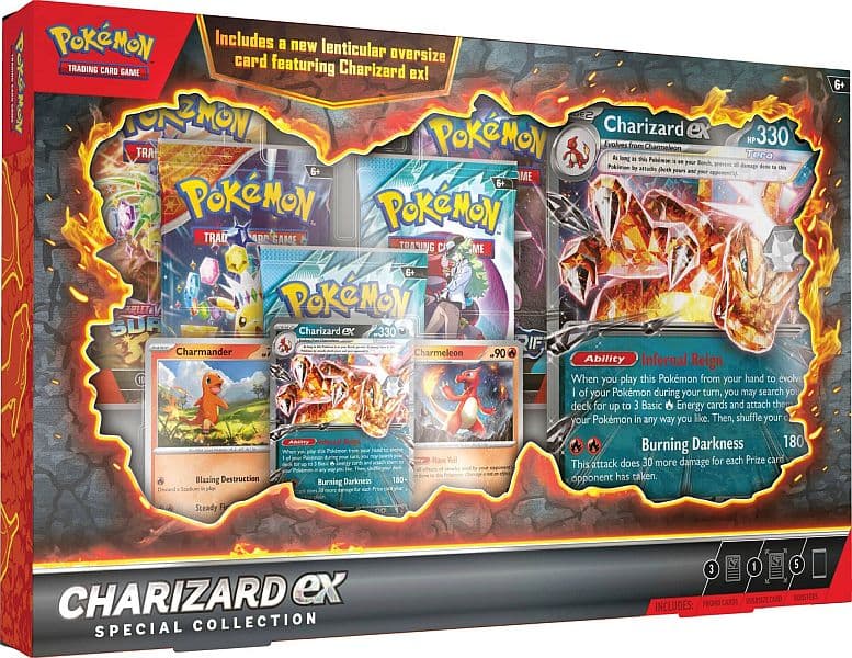 Pokemon ex Box: Charizard ex Special Collection (2025) (5 Boosters)