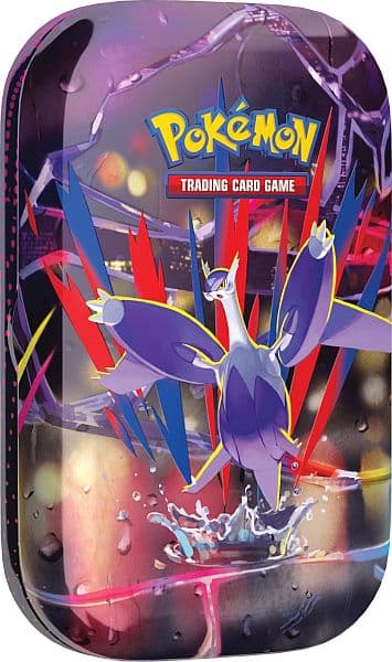 Pokemon Tin Kasse - 2025 Fall Mega Heroes Mini Tin: Mega Latios (2 Boosters & Klistermærker)