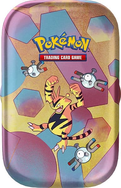 Pokemon Tin Kasse - 2023 Fall Scarlet & Violet: 151 Mini Tin: Electabuzz (2 Boosters & Mønt)