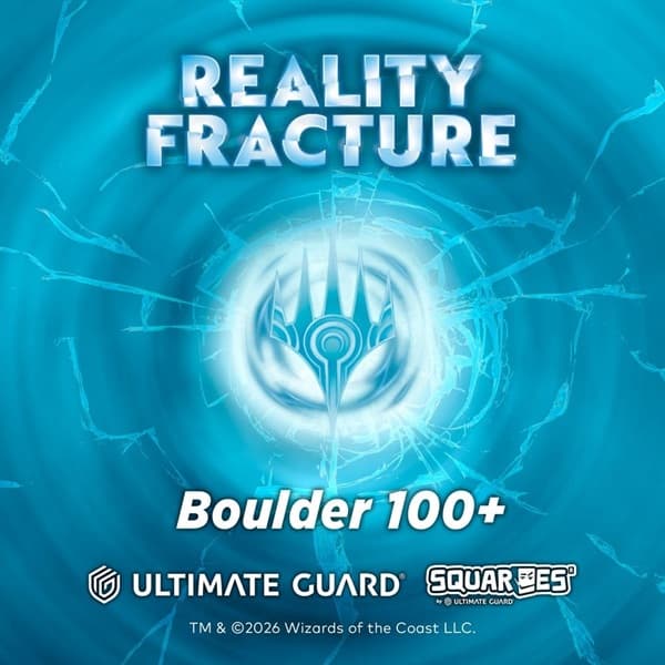 Ultimate Guard Boulder Deck Case (Deck Box) 100+ Standard Size: Magic: The Gathering - Reality Fracture: Blue Uncommon / Red Uncommon