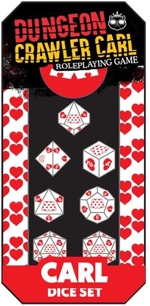 Dice - Terningesæt - 7 terninger - Dungeon Crawler Carl RPG: Carl’s Enchanted Big Boi Boxers Dice Set