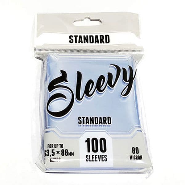 Sleevy - Standard Sleeves - 63,5x88mm: Clear (Transparent) (100 Kortlommer)