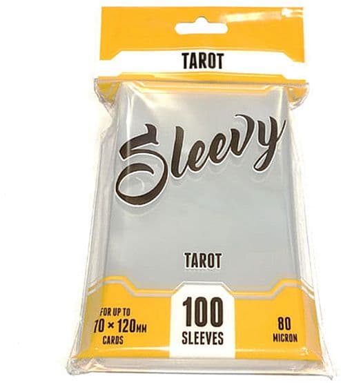 Sleevy - Tarot Sleeves - 70x120mm: Clear (Transparent) (100 Kortlommer)
