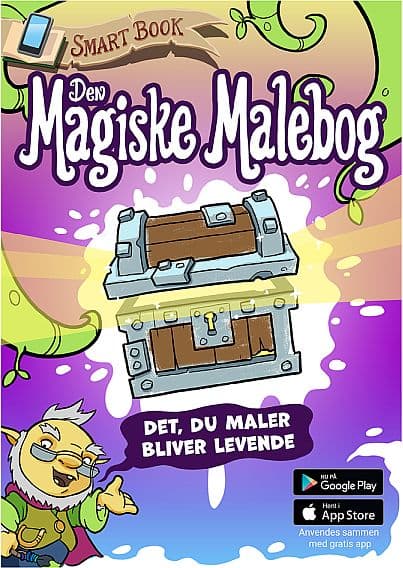 Smart Book (AR/Augmented Reality) - Den Magiske Malebog (Dansk)
