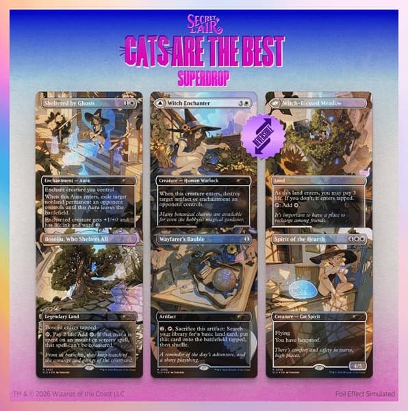 Secret Lair Drop Series (2026): Cats Are The Best Superdrop: Witch's Familiar​​ (Foil)