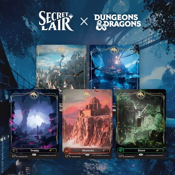 Secret Lair Drop Series (2026): Roll for Initiative Superdrop: Secret Lair x Dungeons & Dragons: Lands of the Forgotten Realms (Regular)