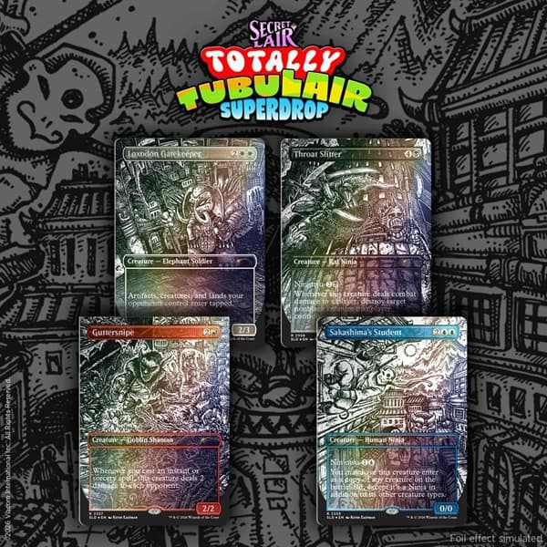 Secret Lair Drop Series (2026): Totally TubuLair Superdrop: Secret Lair x Teenage Mutant Ninja Turtles: Featuring: Kevin Eastman (Inks) (Foil)