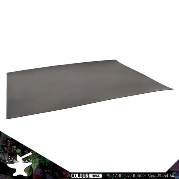 The Colour Forge: Self Adhesive Rubber Steel Sheet (A4) - 0.6mm
